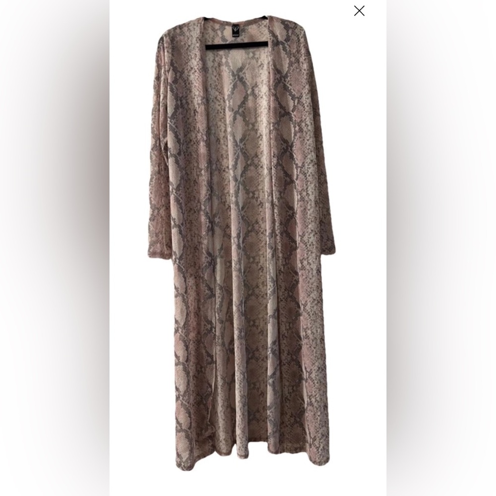 NWOT Snake Print Cover Up & Matching Bikini Bottoms